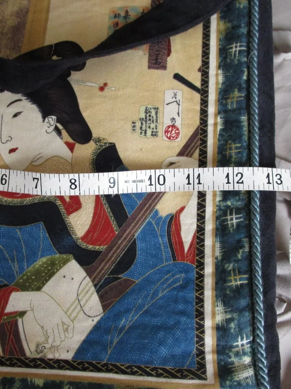 handmade suede tote bag